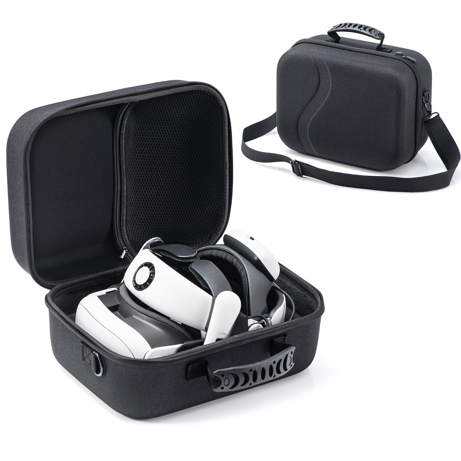 VR Case for Meta Quest 3 Hard Shell Storage Bag Fits BOBOVR S3 Pro Elite Strap