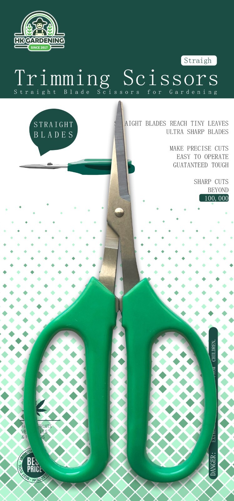 2pks Plant Trimmer Garden Pruning straight blade Stainless Steel Bonsai Shears