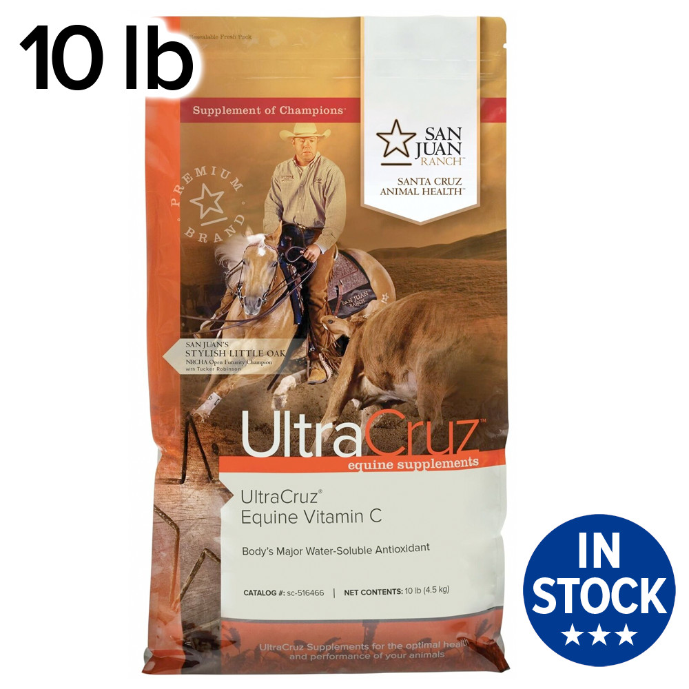 UltraCruz Equine Vitamin C Supplement for Horses, 10 lb, Pellet (80 Day Supply)