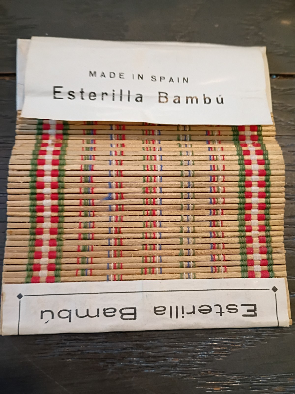 Vintage Esterilla Bambú Cigarette Rolling Mat – Made in Spain – NOS – Excellent