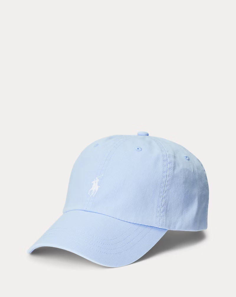 Polo Ralph Lauren Cotton Chino Baseball Cap Office Blue, Adjustable