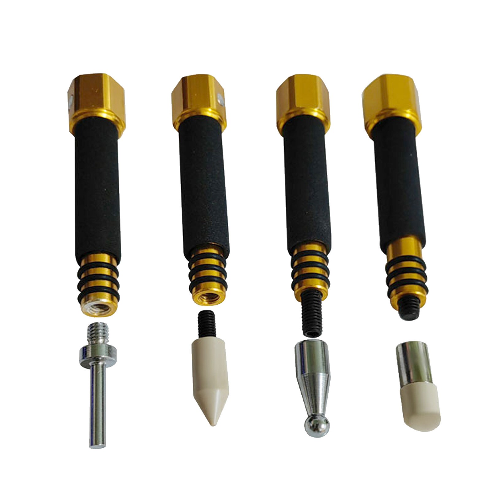 Professional PDR Paintless Dent Repair 4pc Tapper Knockdown Set with Tips