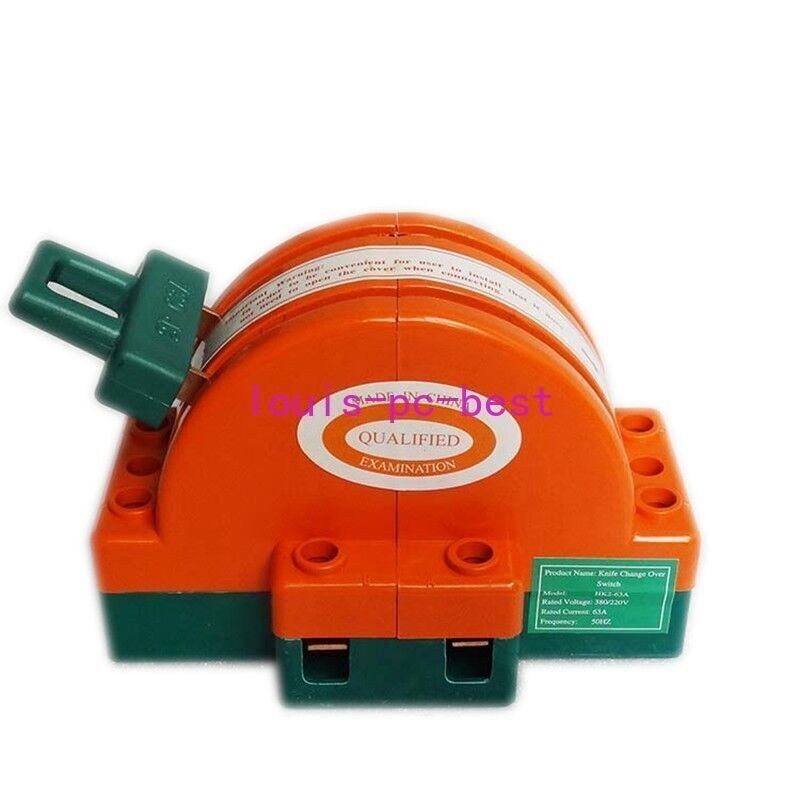 1pc  220V  63A 2 Pole Double Throw Knife Safety Disconnect Switch   NEW
