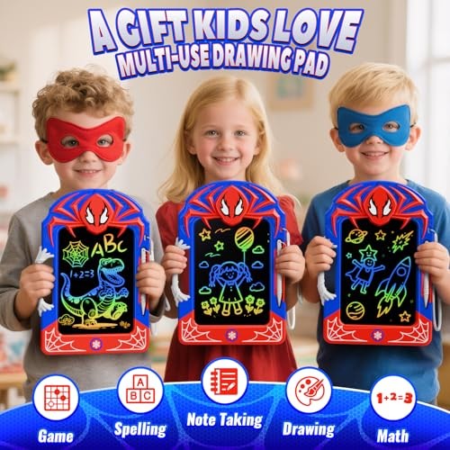 Cool LCD Writing Tablet with Web Stylus & Web Grip – Fun Doodle Board for 1