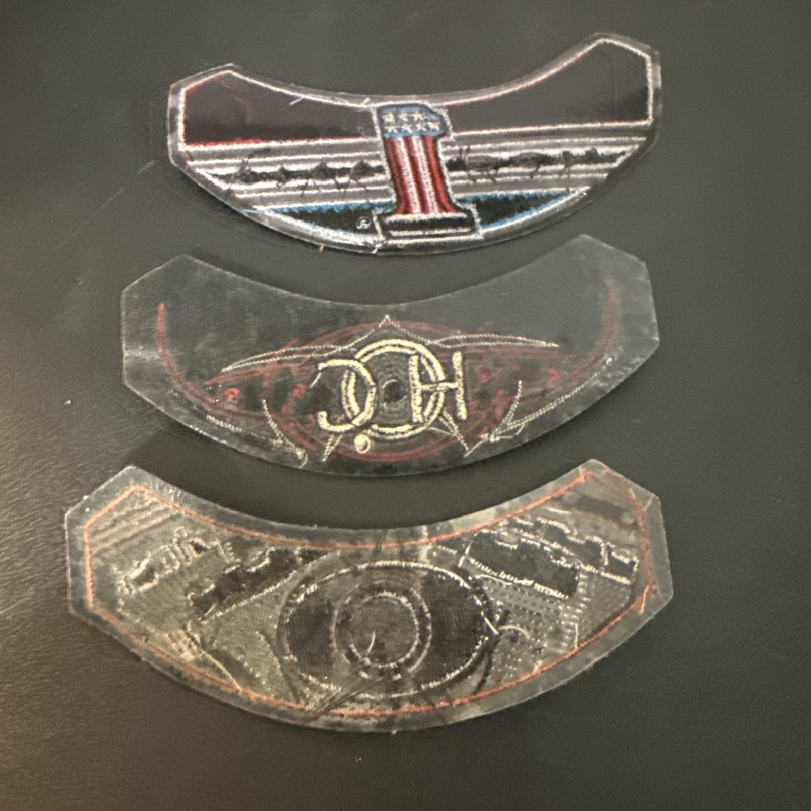 3 Harley davidson patch’s