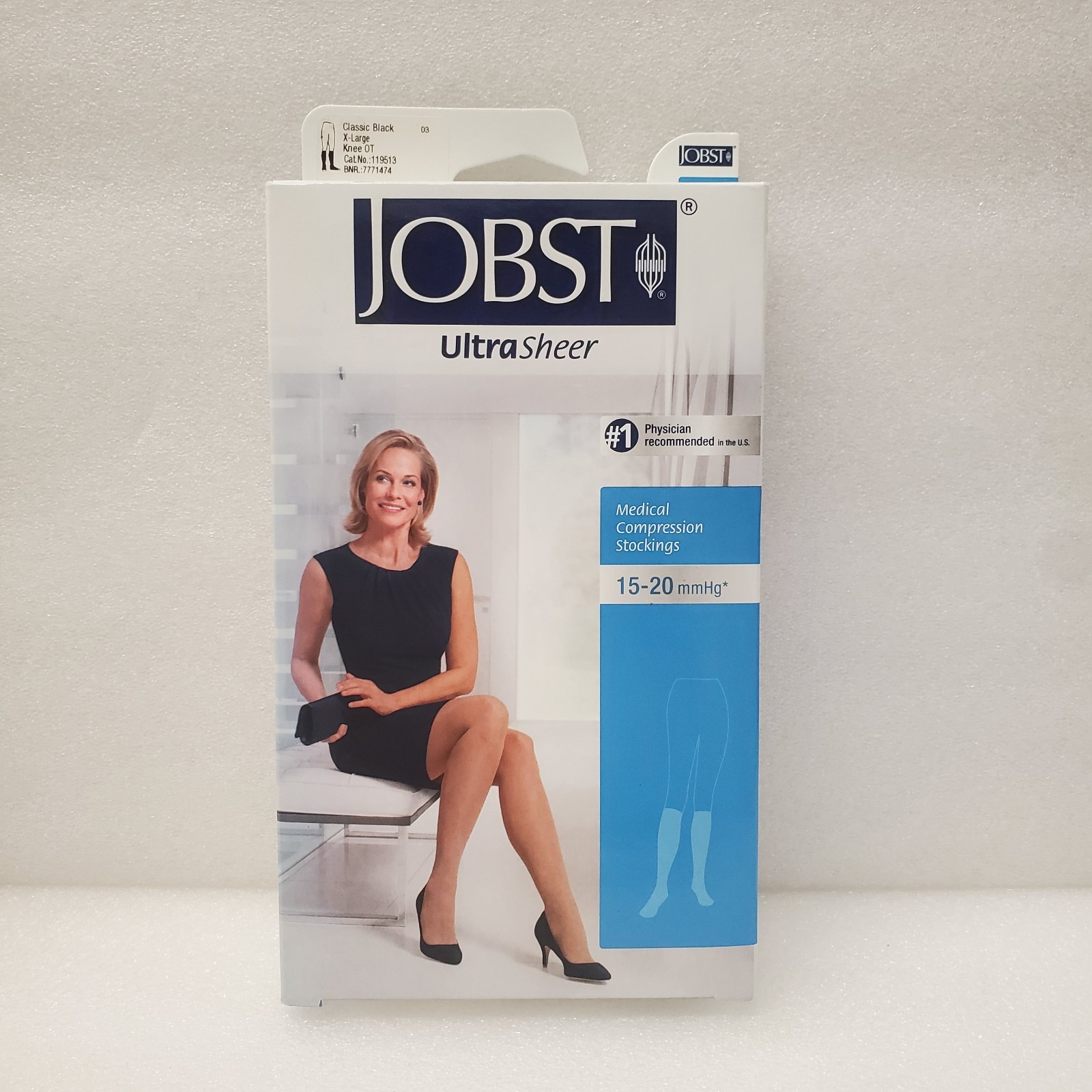 Jobst Ultra Sheer Medical Compression Stockings 15-20 mmHg Classic Knee OT  XL