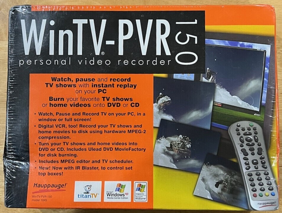Hauppauge WinTV PVR-150  TV Tuner/Personal Video Recorder WIRELESS REMOTE MCE PC
