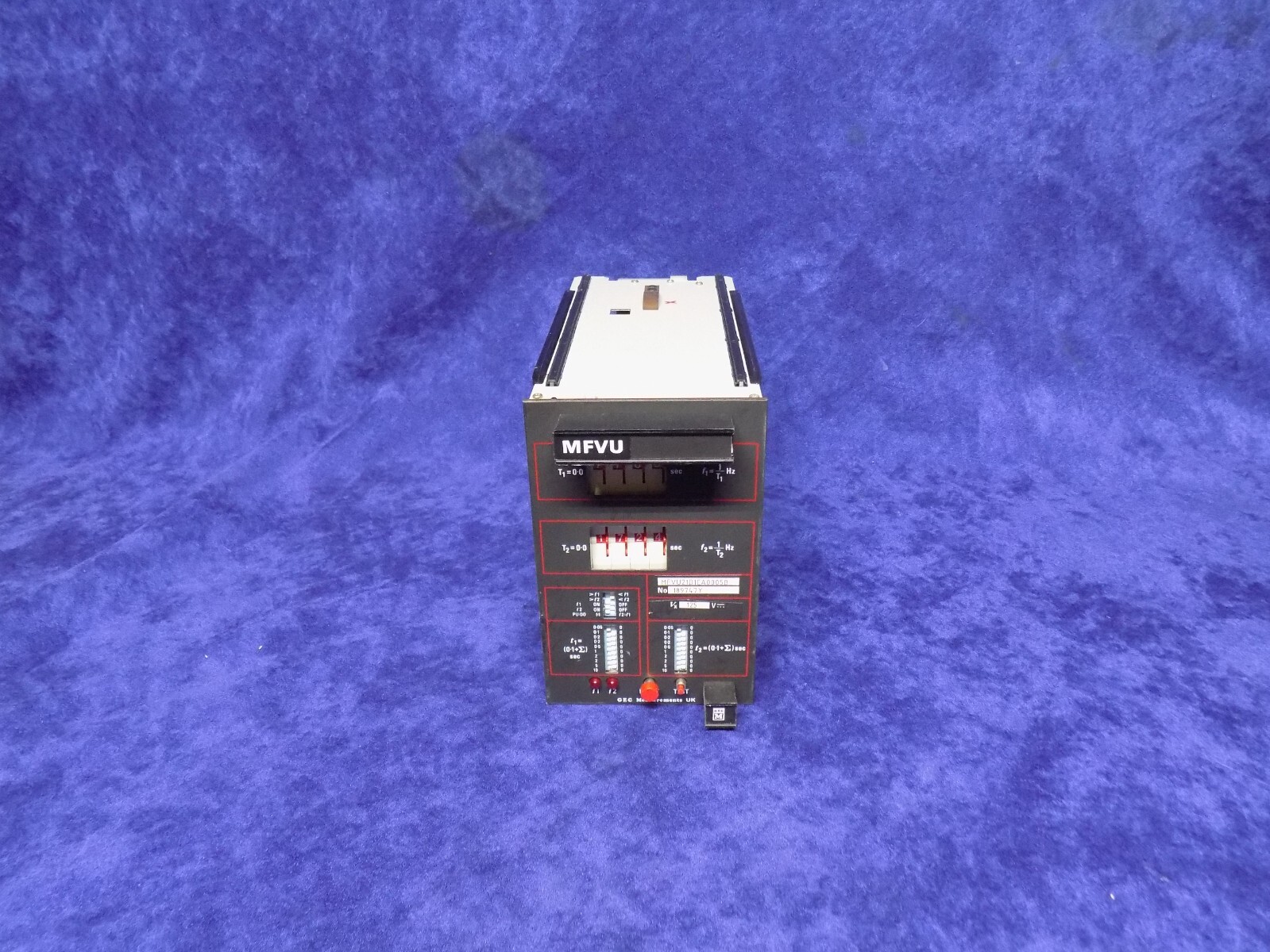 USED GEC MEASUREMENTS MFVU21D1CA0005B TIME FREQUENCY RELAY