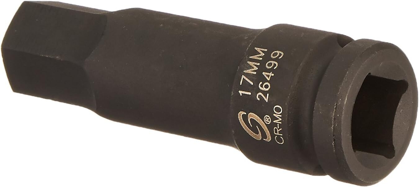 SUNEX TOOLS 26499 1/2-Inch Drive 17-Mm Hex Impact Socket 1″