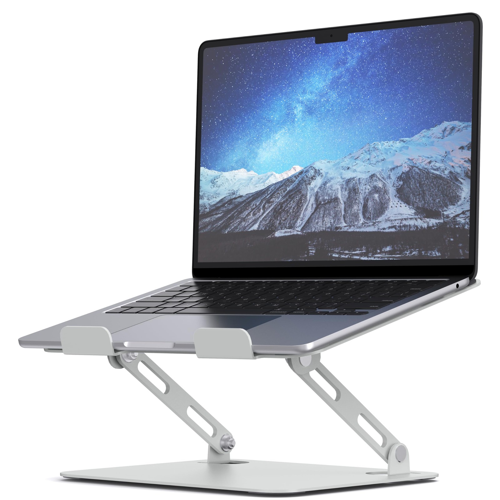 Laptop Stand for Desk with Stable Heavy Base, Adjustable Height Multi-Angle, ...