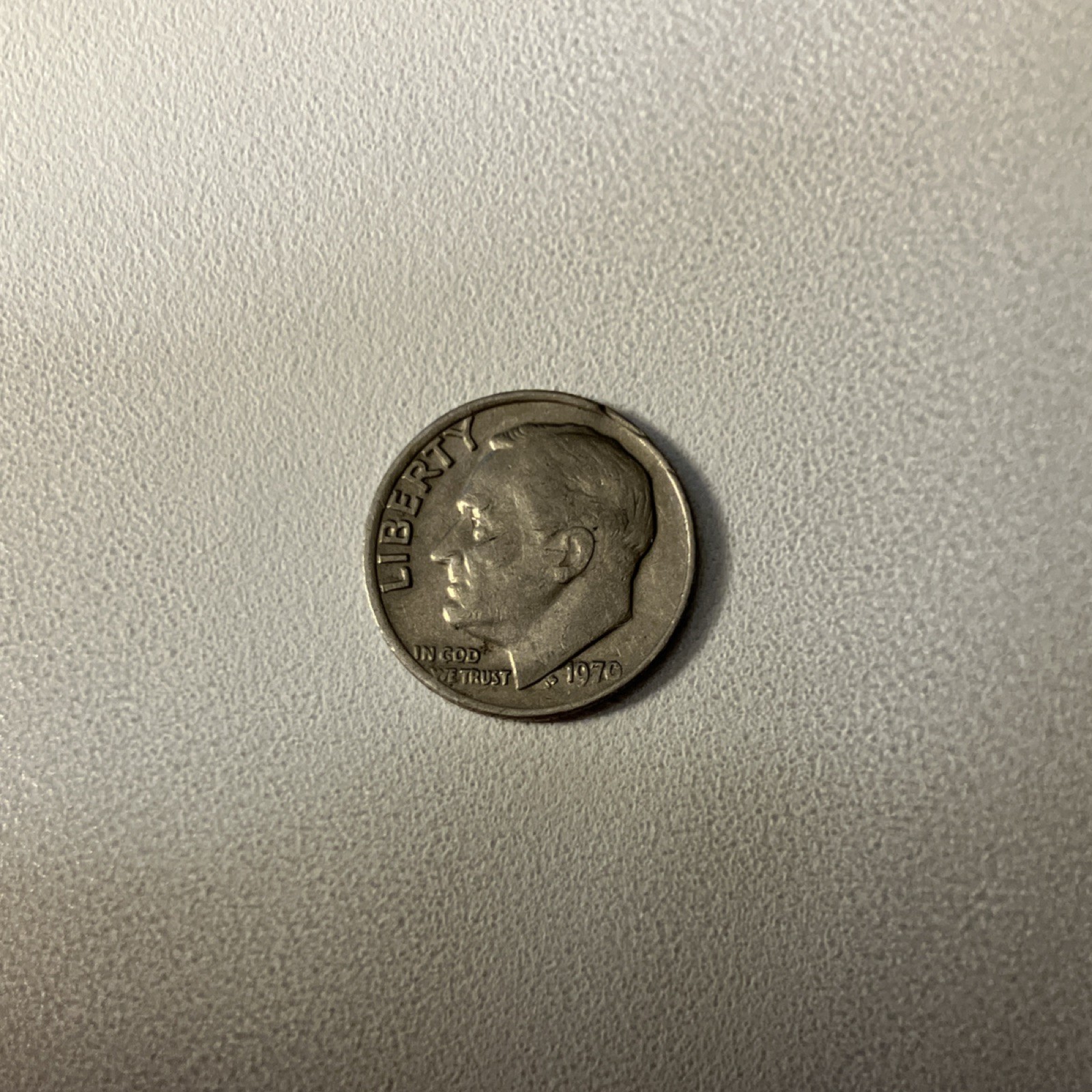 1970 S Roosevelt error dime Circulated 10C US error Coin See photos