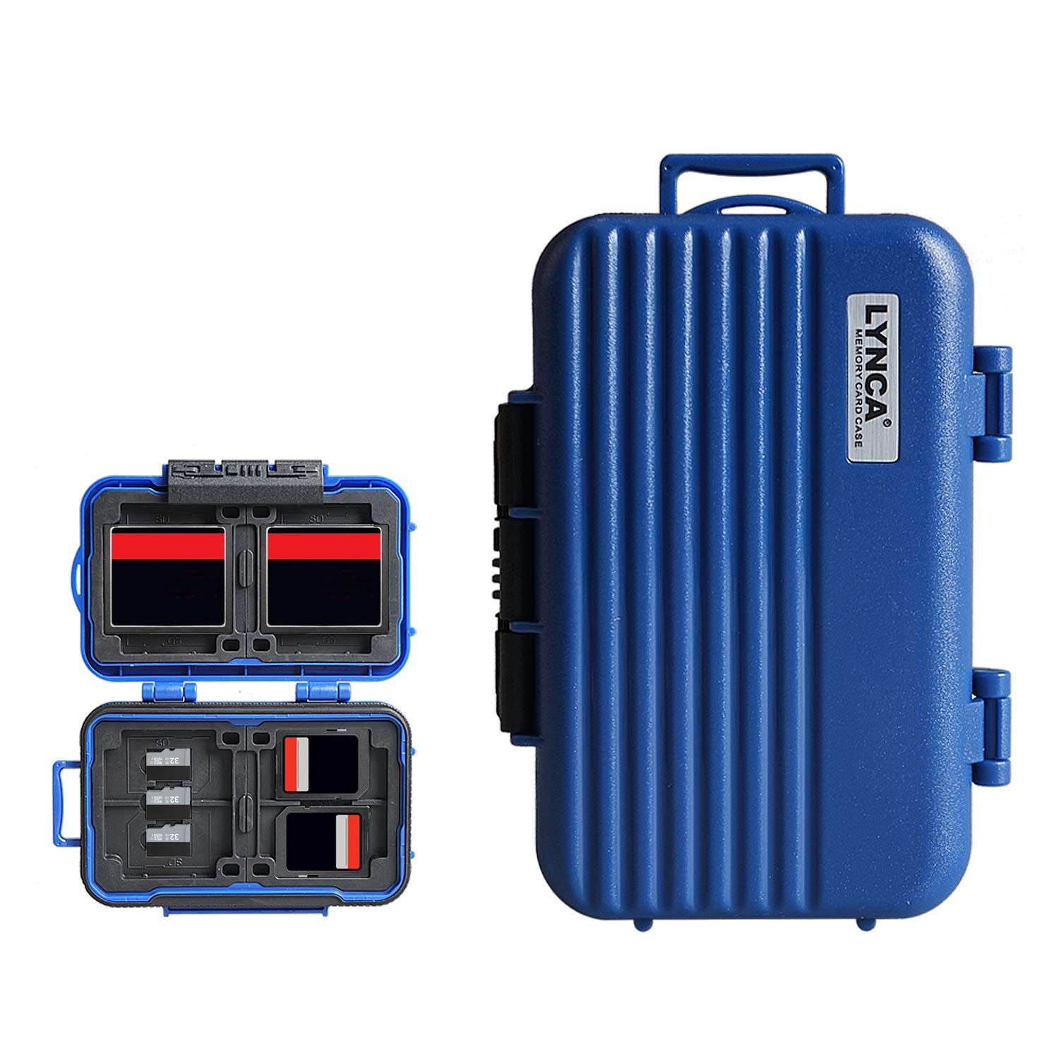 24 Slots Memory Card Case Holder Water-Resistant Anti-Shock SD Card Case Hold...