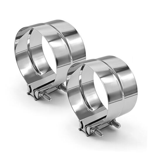 5 Inch Exhaust Clamp, Stainless Steel 304 Lap Joint 5IN 2PCS Lap Joint Clamps