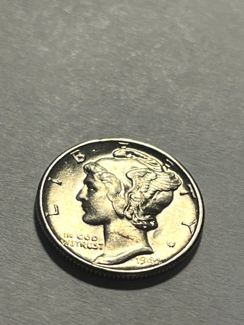 1944-P Mercury Dime/Silver/Unc+ #18039-2
