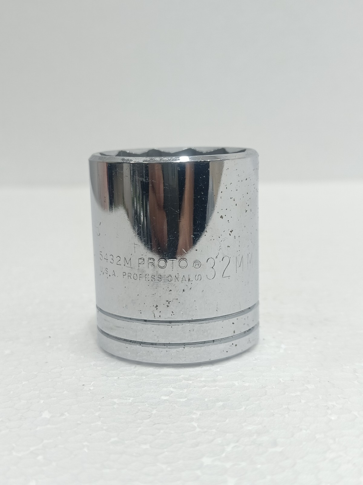 PROTO 5432M 32MM SOCKET 1/2 IN DRIVE 12 POINT CHROME PROFESSIONAL USA FASTSHIP