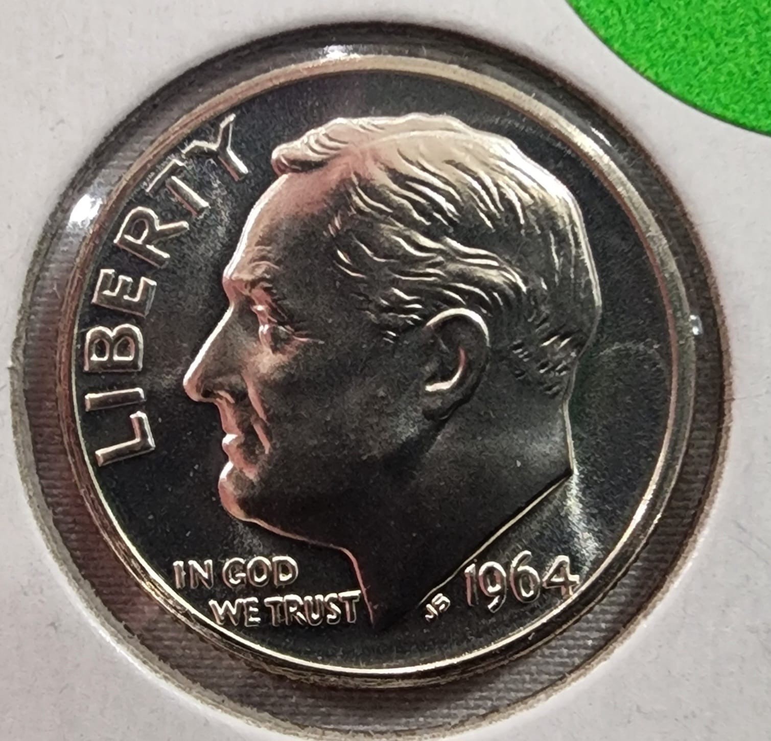 1964 Proof Roosevelt Dime 90% Silver, Uncirculated, US Mint