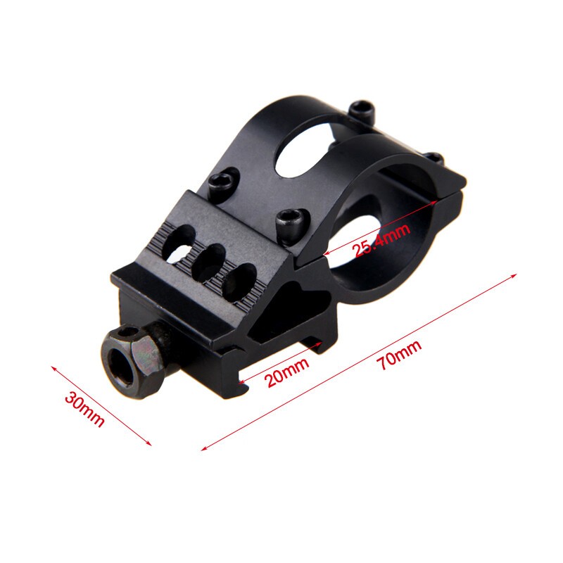 Offset 20mm Picatinny Rail Mount for 1" 25.4mm Ring Scope Light Laser