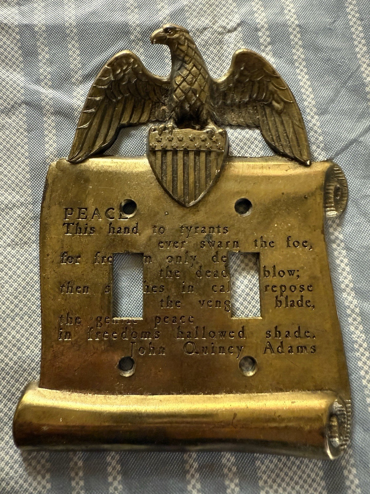 Vintage Eagle Light Switch Covers (2)