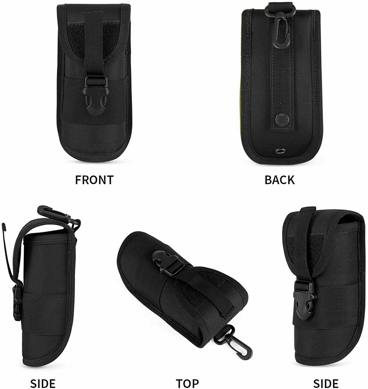 Tactical MOLLE Eyeglasses Case with Buckle Hard Shell Sunglasses Storage Box