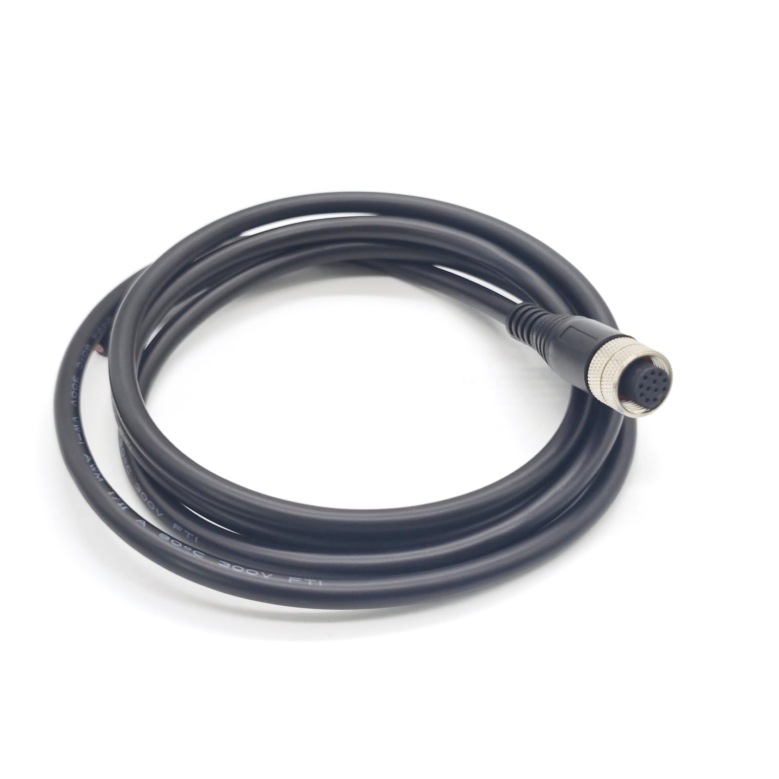 M12 12 Pin Female Connector Cable A Code Straight Aviation Plug Electrical Ca...