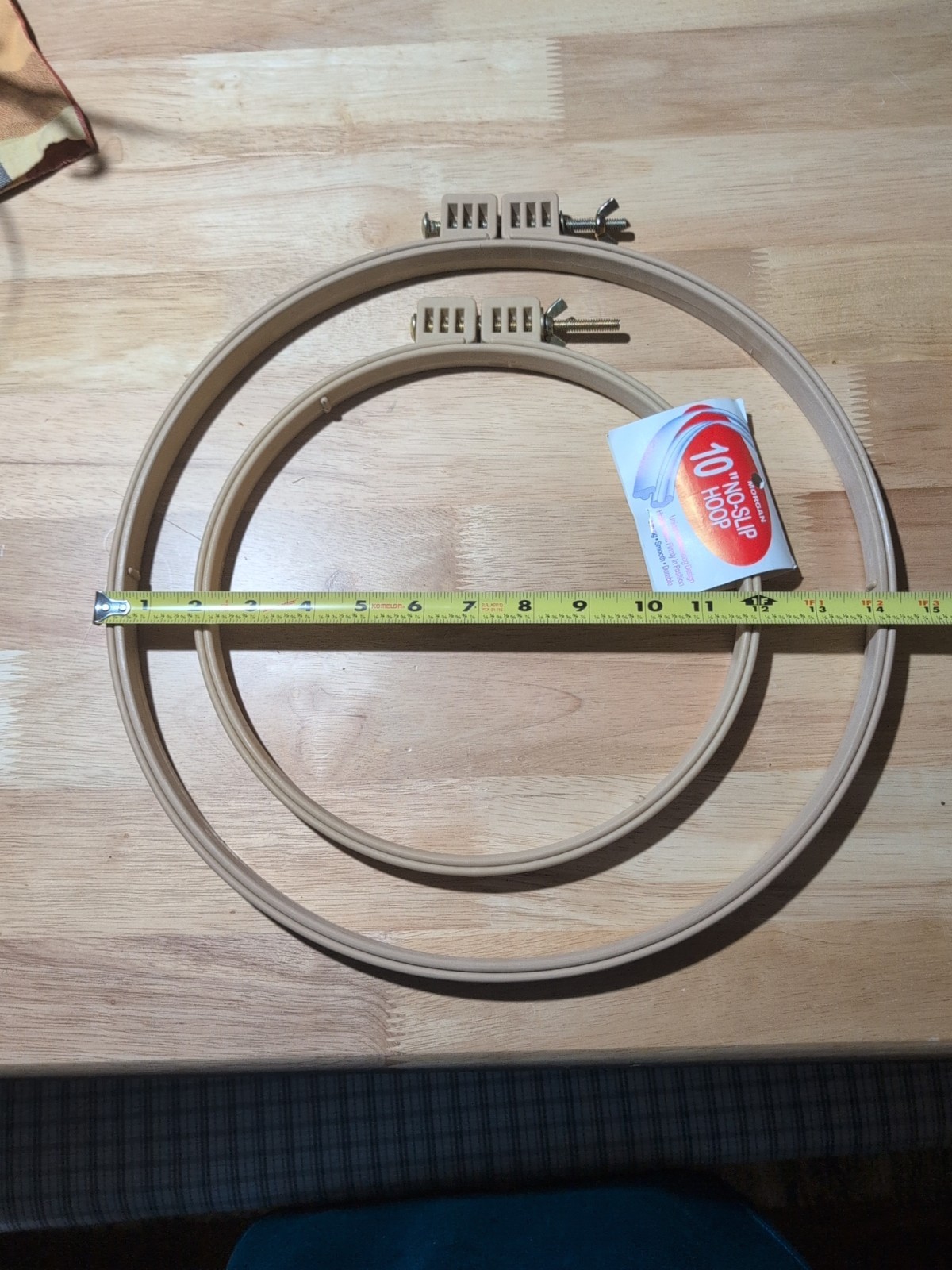 Morgan Lap Stand Combo 10" & 14" Quilting Hoops Crafting Sewing Stitching