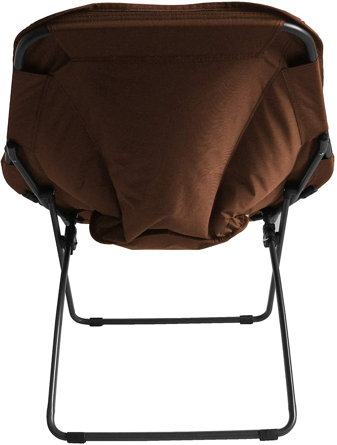 Zenithen Hexagon Folding Portable Dish Chair for Dorm Room, Brown (Pack of 3)