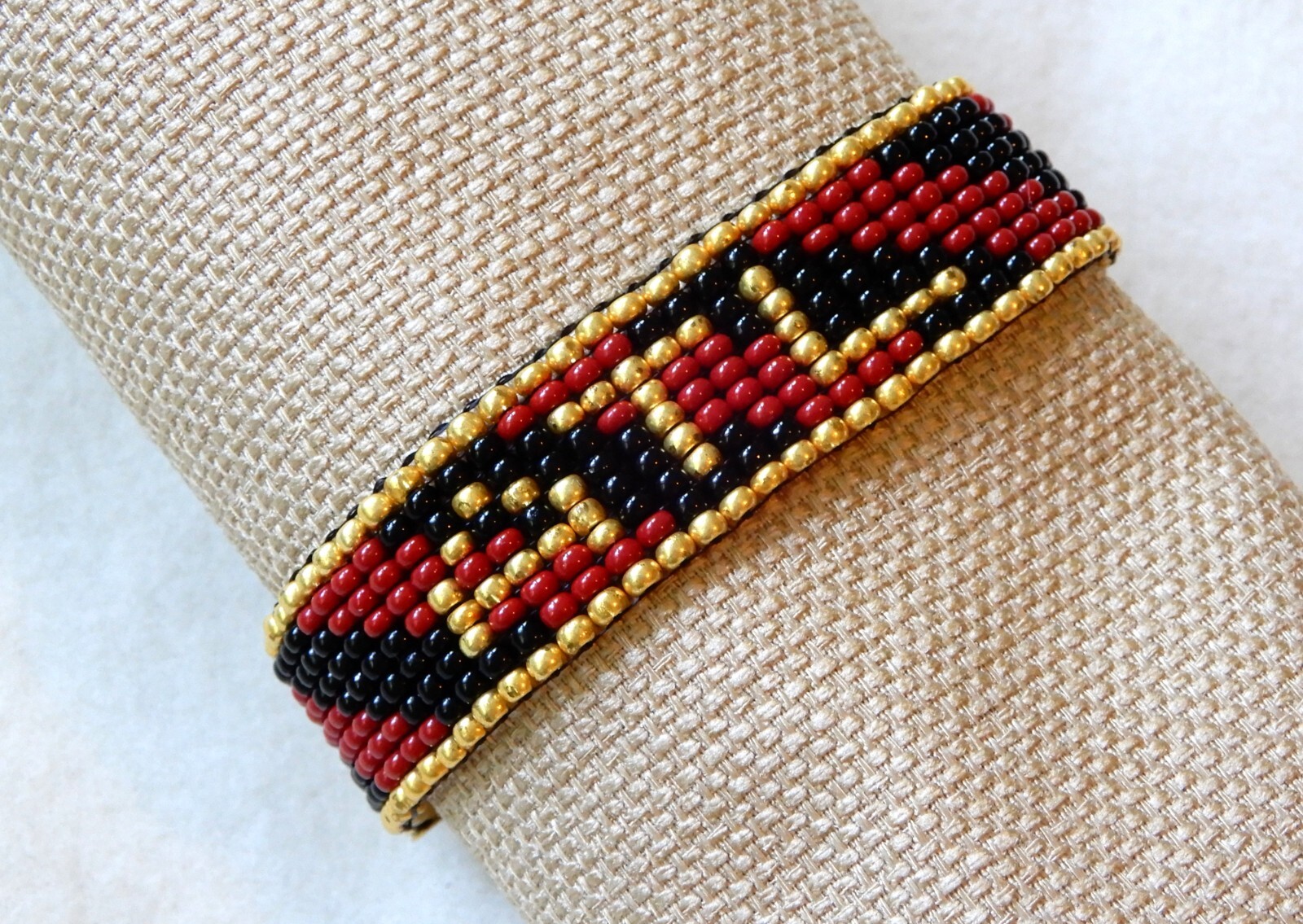 Atlanta United bead bracelet, handmade, adjustable length, gameday