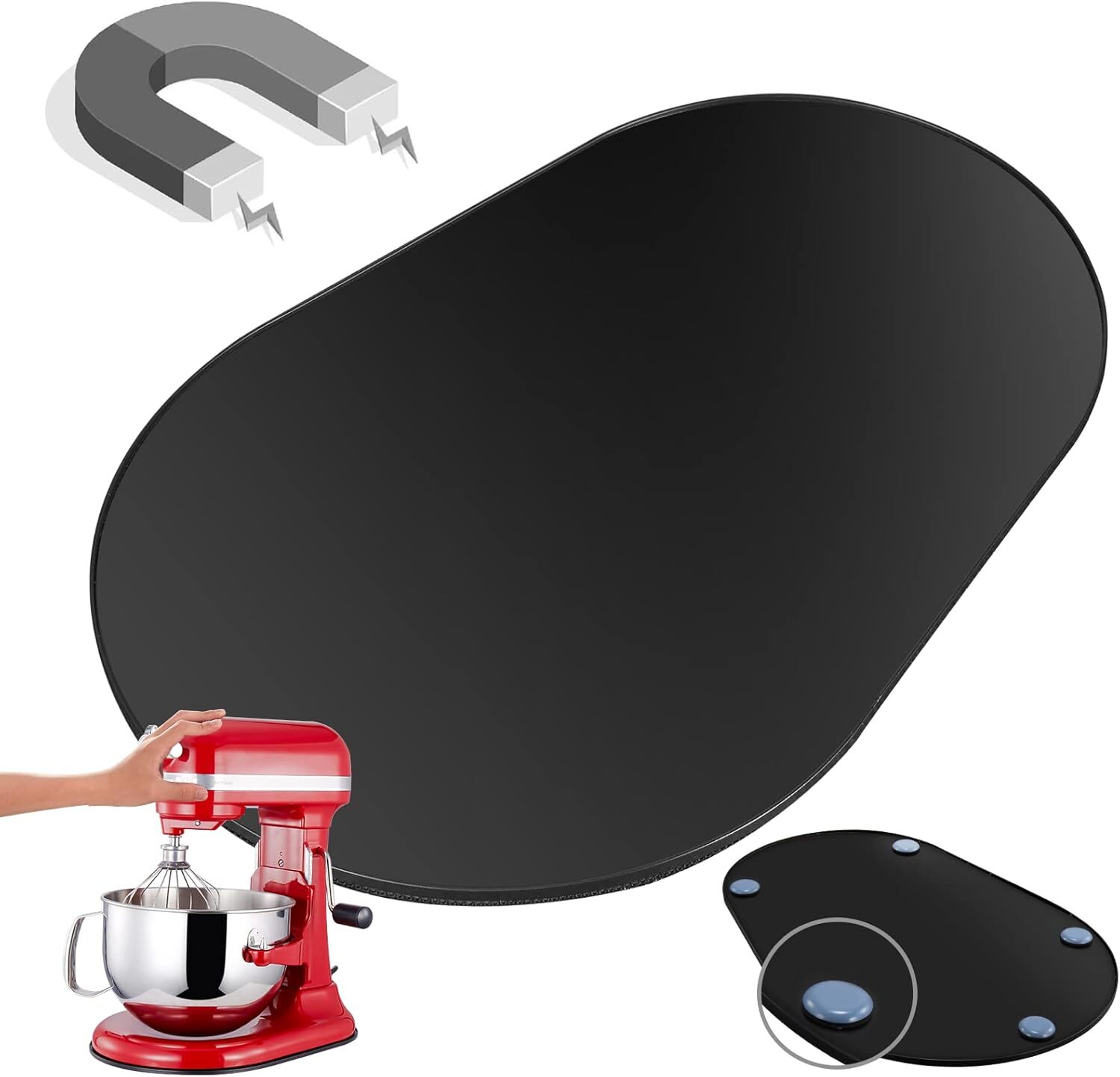 Mixer Mat Slider for KitchenAid 5-8 Qt Tilt Head Stand 5-8Qt metal slider