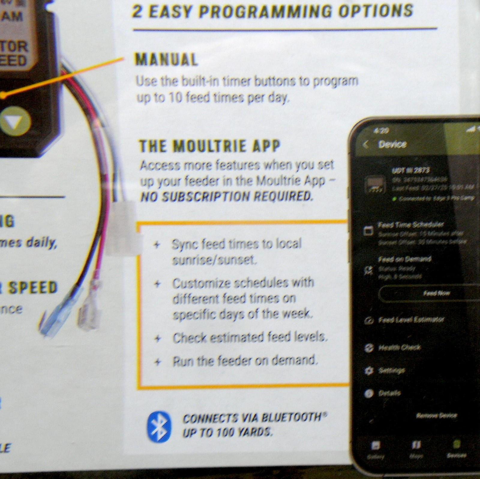 MOULTRIE UNIVERSAL DIGITAL TIMER III 6 / 12 VOLT DEER FEEDER TIMER APP or Manual