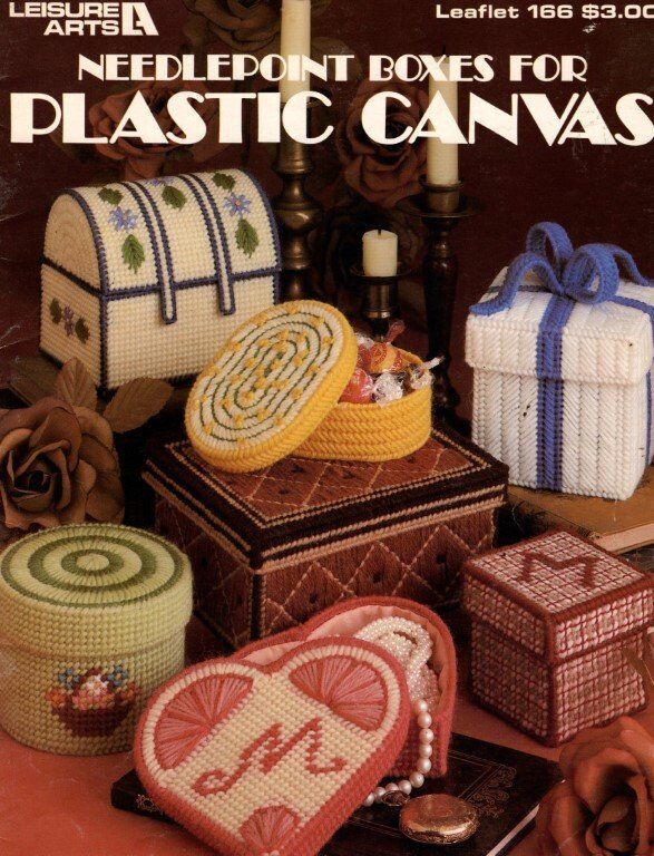 OOP!! LA NEEDLEPOINT BOXES FOR PLASTIC CANVAS 14 CUTE PROJECTS
