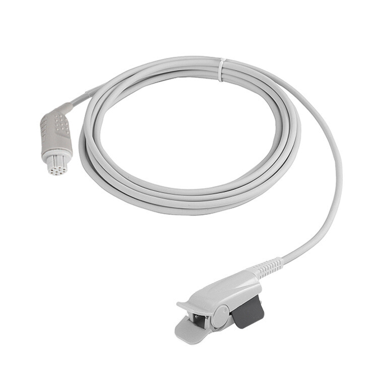 Compatible GE Datex Ohmeda OXY-F4-N SpO2 Sensor Adult Finger Clip Tip 3m 10pin