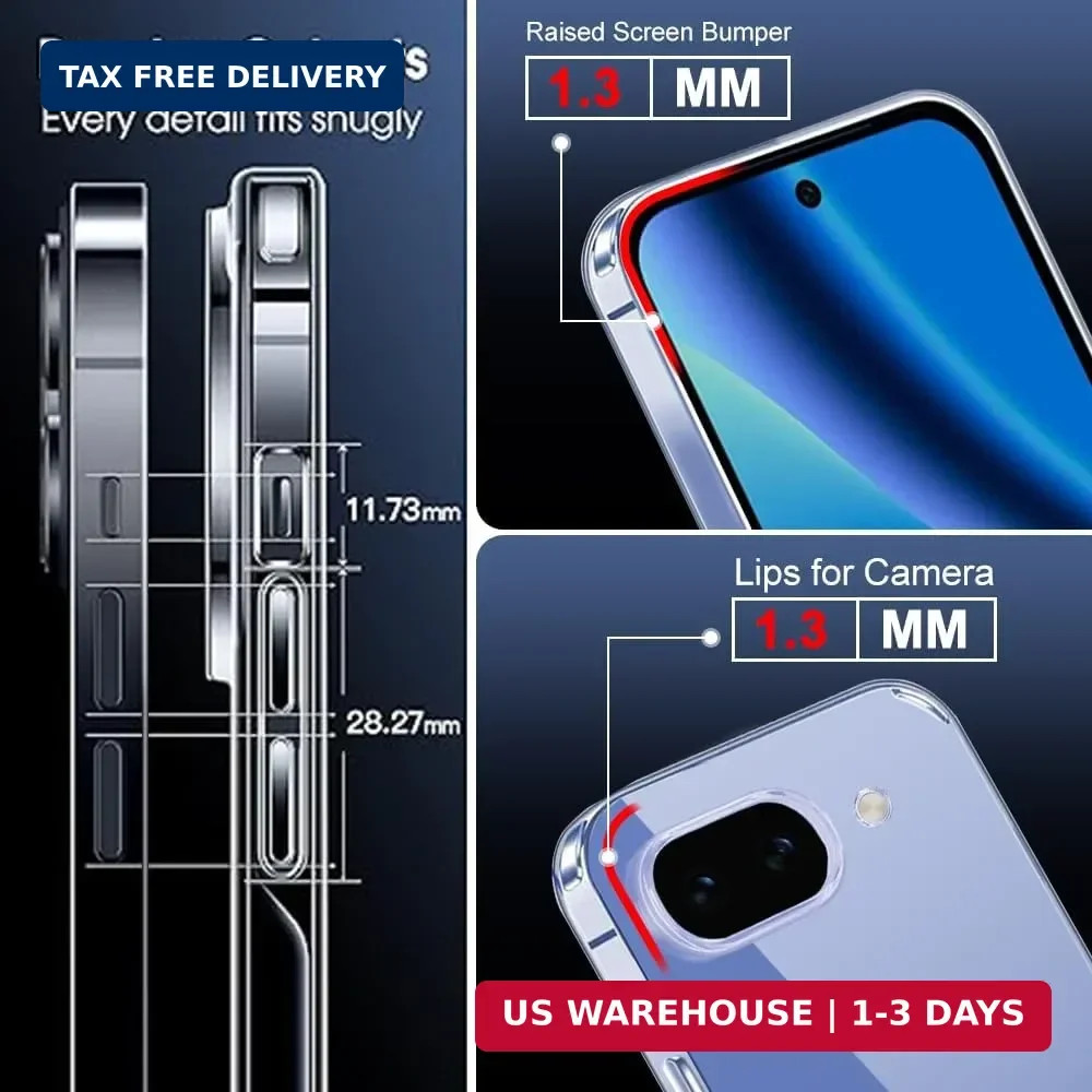 for Google Pixel 10A Case with Screen Protector & Camera Lens Protector, [Not Ye
