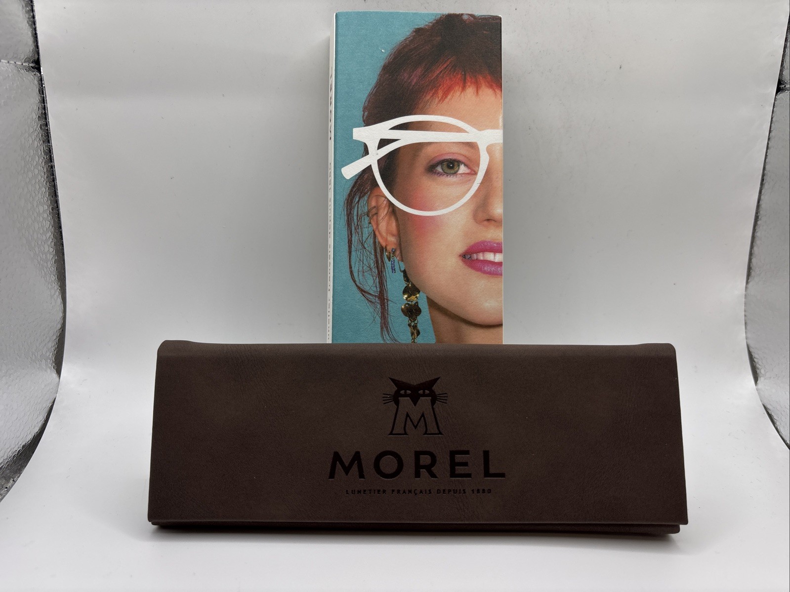 MOREL EYEGLASS CASE LUNETIER FRANCAIS DEPUIS 1880 NEW WITH CLOTH