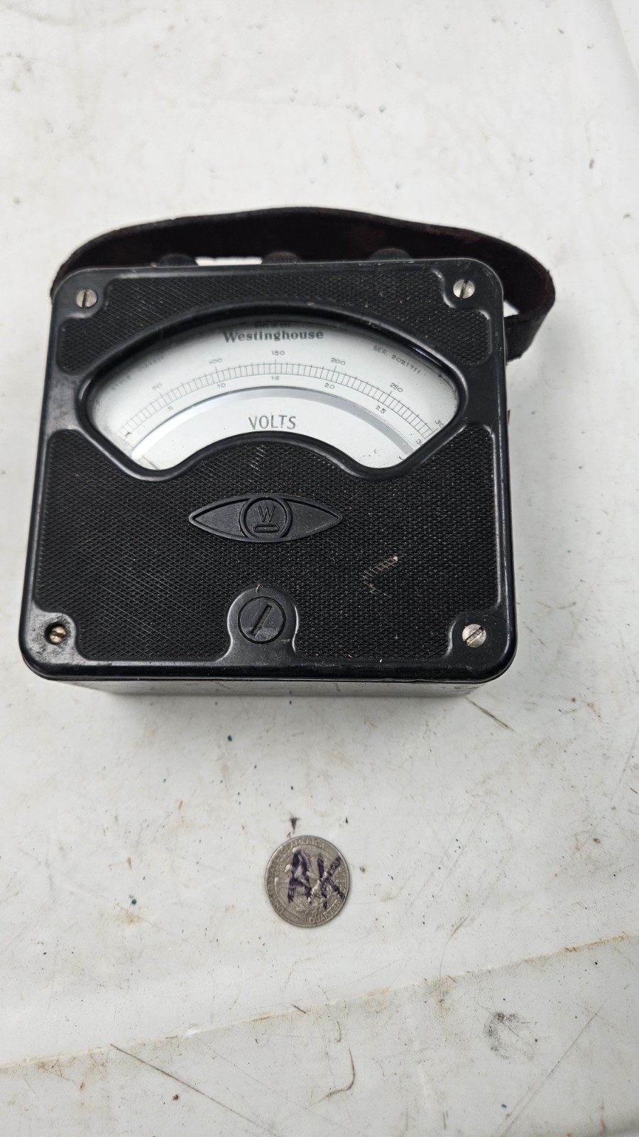 WESTINGHOUSE TYPE PX-4 PORTABLE DC VOLTMETER 0-300 VOLT SCALES OLD