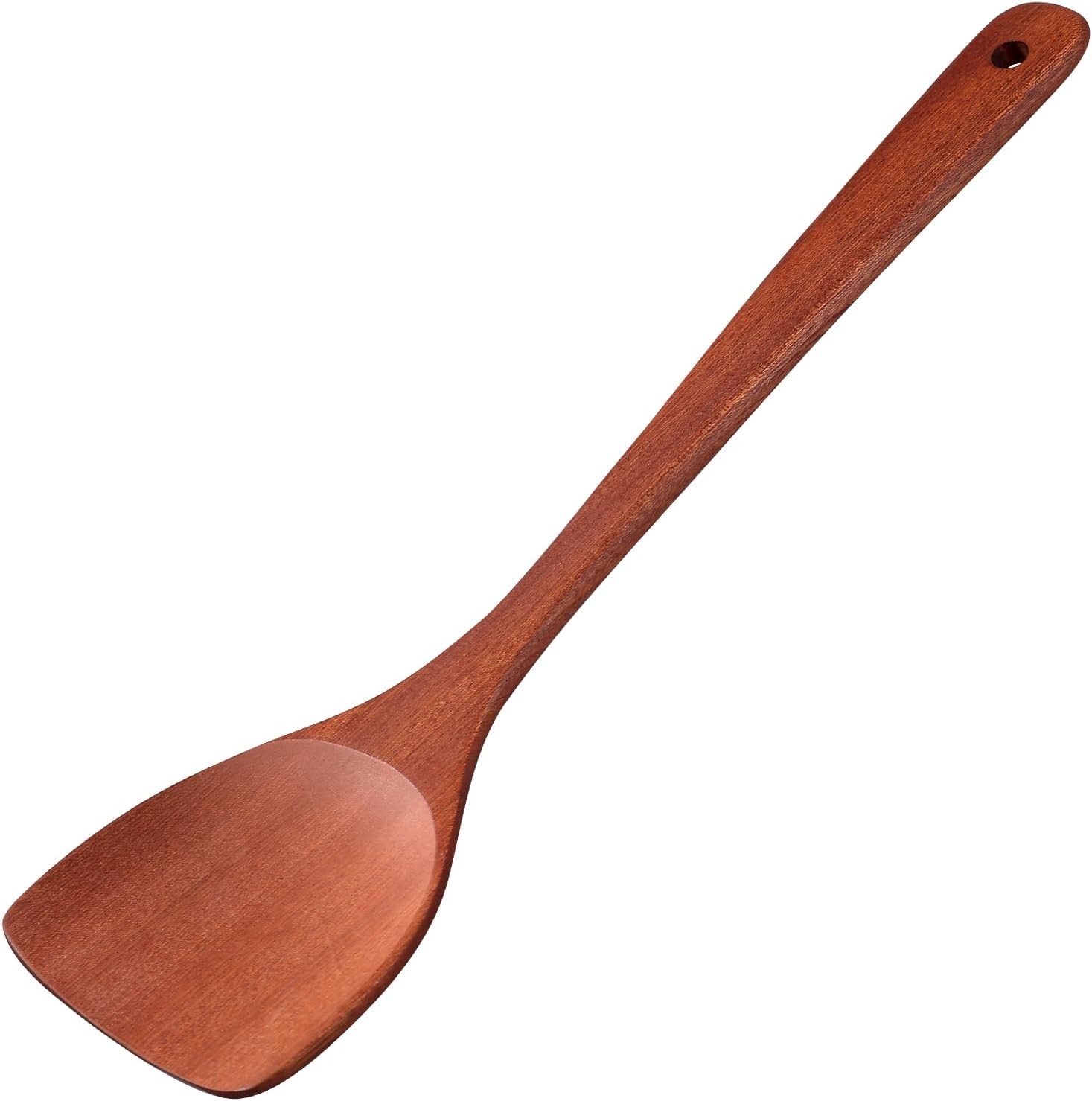LorisArm 13.5-inch Cherry Wooden Spatula Turner Long Handle