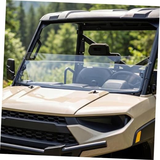 Clear Front Half Windshield for Polaris Ranger XP 1000/900/Crew /Diesel | 2017