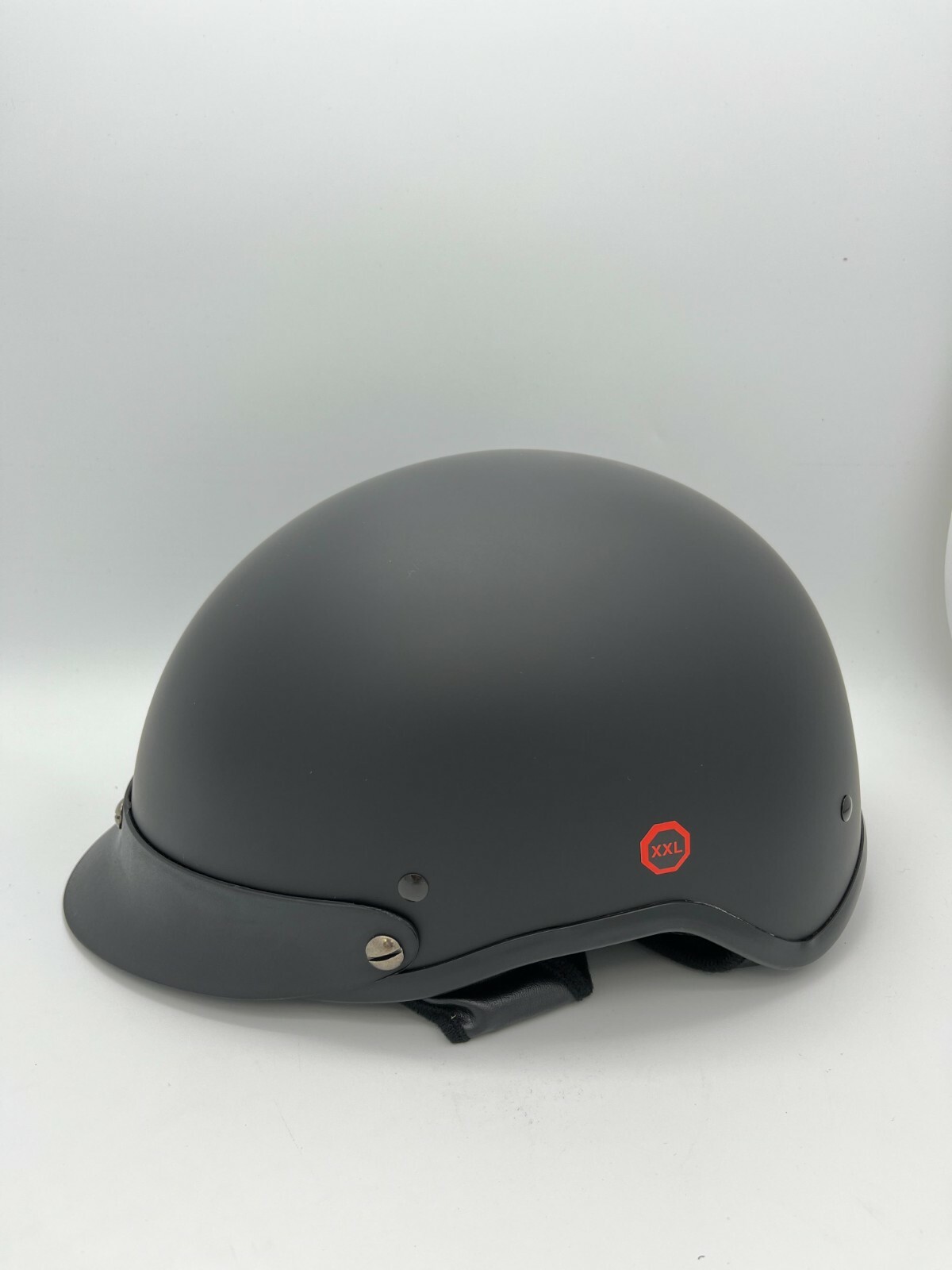 Helmet City HCI 100 Half Helmet Matte Black XXLarge 2XL Open Box