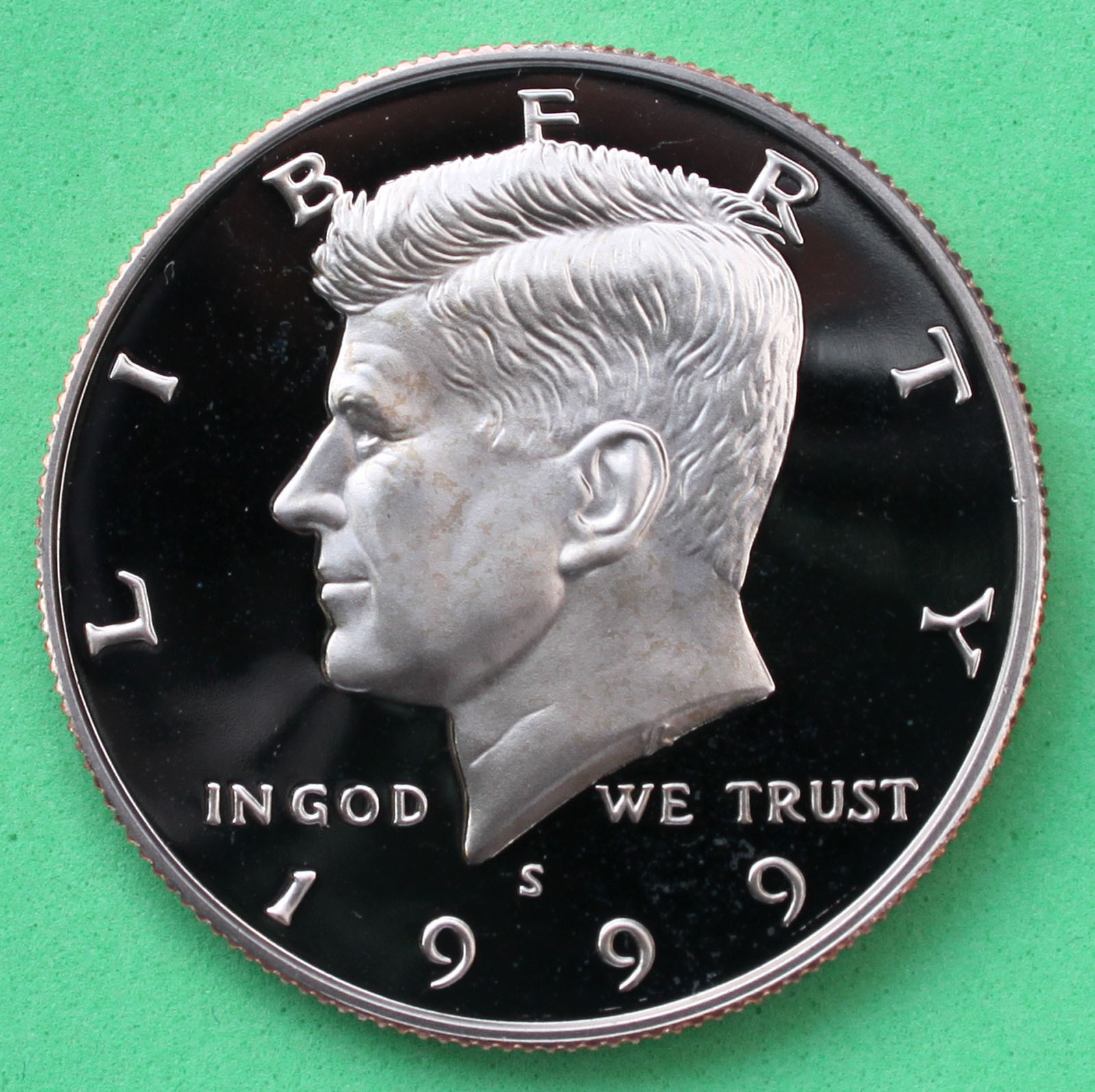 1999 S Kennedy Half Dollar CN Clad 50c Proof Coin JFK 50 Cents