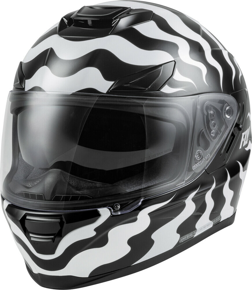 Fly Racing Sentinel Venom Full Face Helmet (White/Black) M