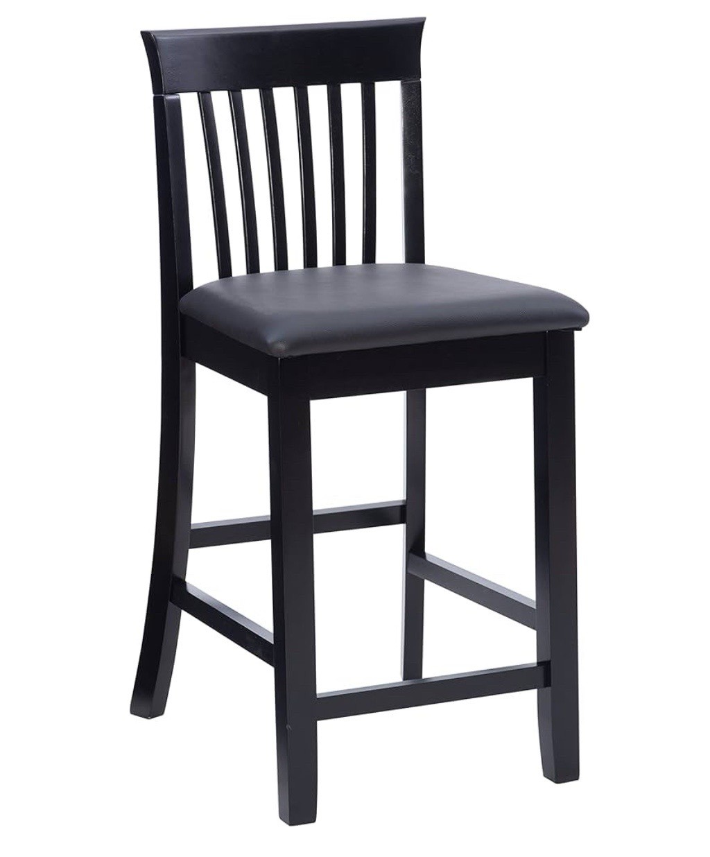NEW Linon TorinoWood 28” Mission Wood & Faux Leather Counter Stool Small Defect