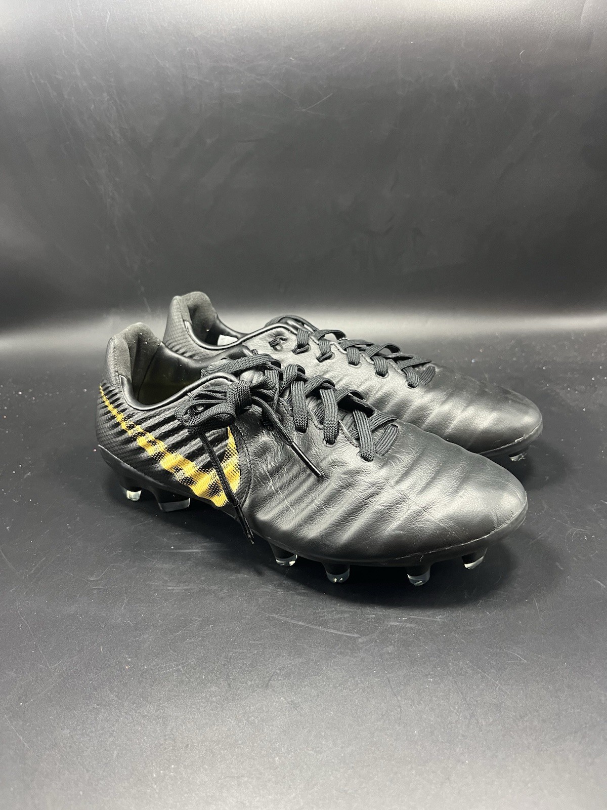 NEW Nike Legend 7 Pro CA FG US Mens Size 5 Soccer Cleats Black/Gold BQ7194-077