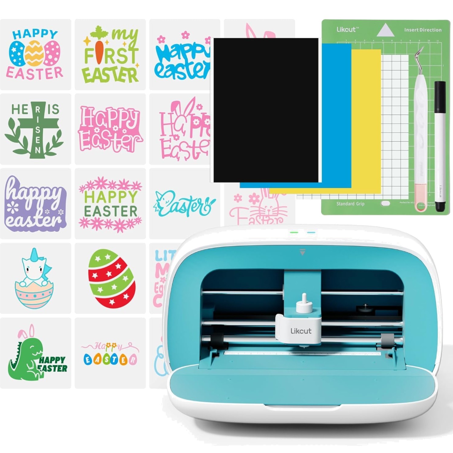 Vinyl Cutter Machine, Smart Sticker Maker Glee S501 for DIY Joy, Portable Cut...