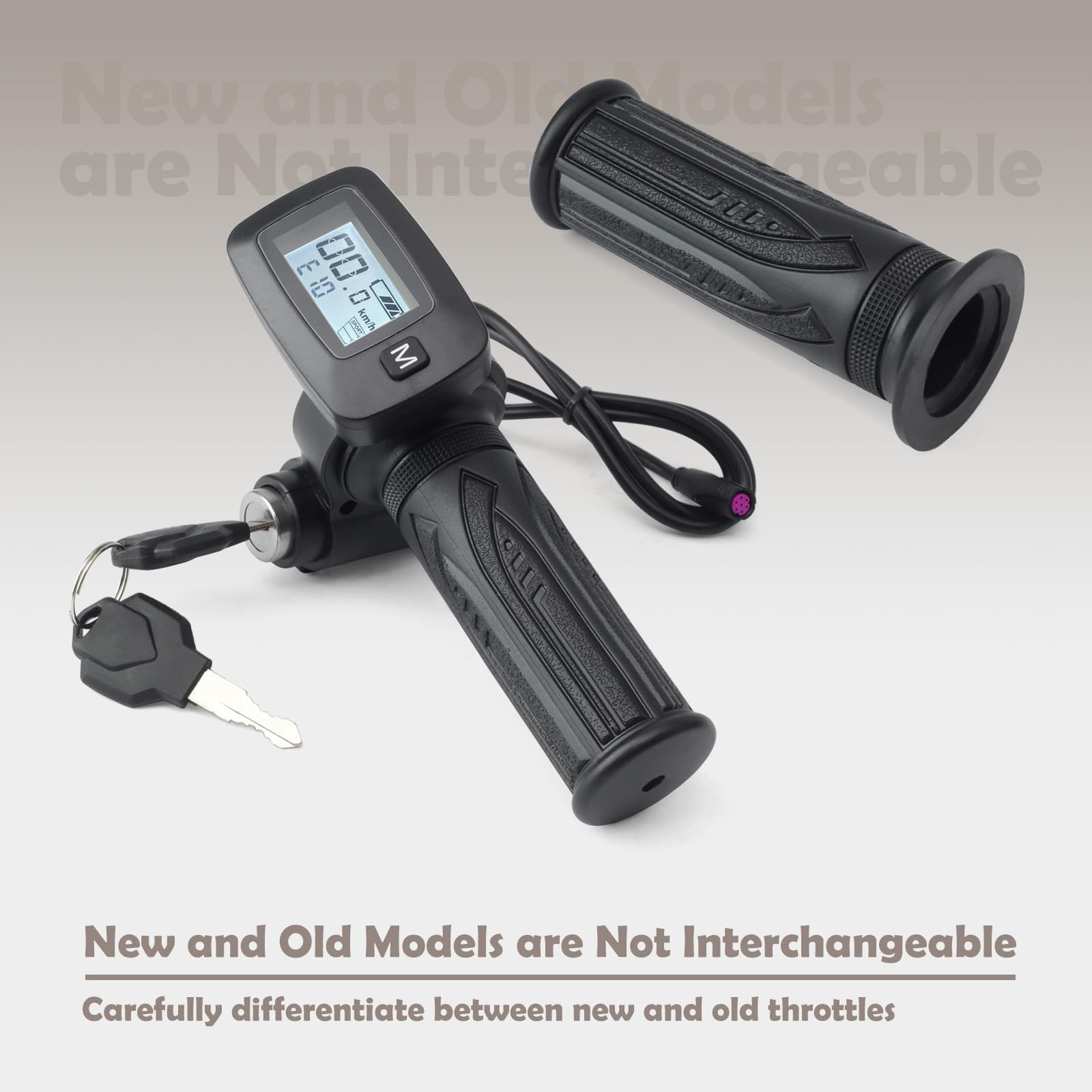 48V Throttle Replacement with M Key Button for Electric Dirt Bike Upgrade