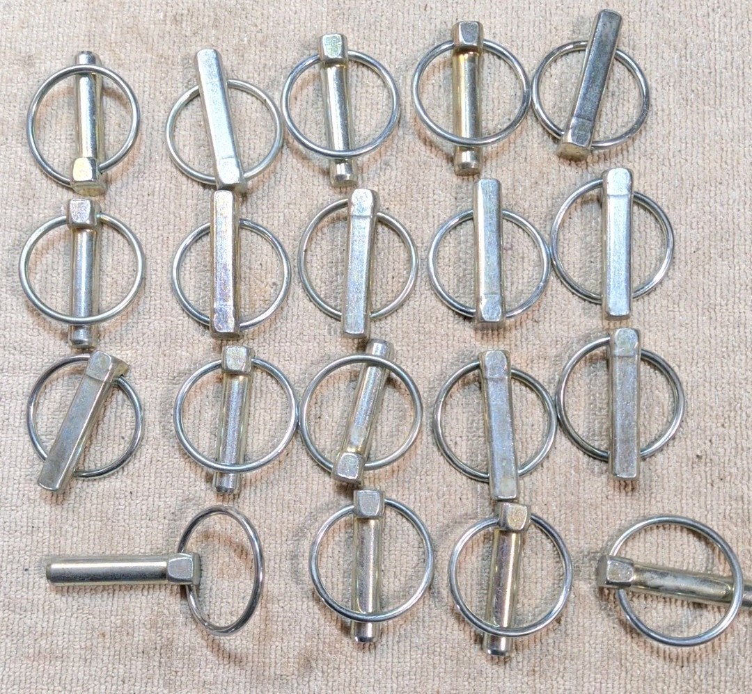 (19) NEW  7/16"x 1-3/4" Lynch Pins- ATV,Tractor,Trailer,3 Pt Hitch  Etc