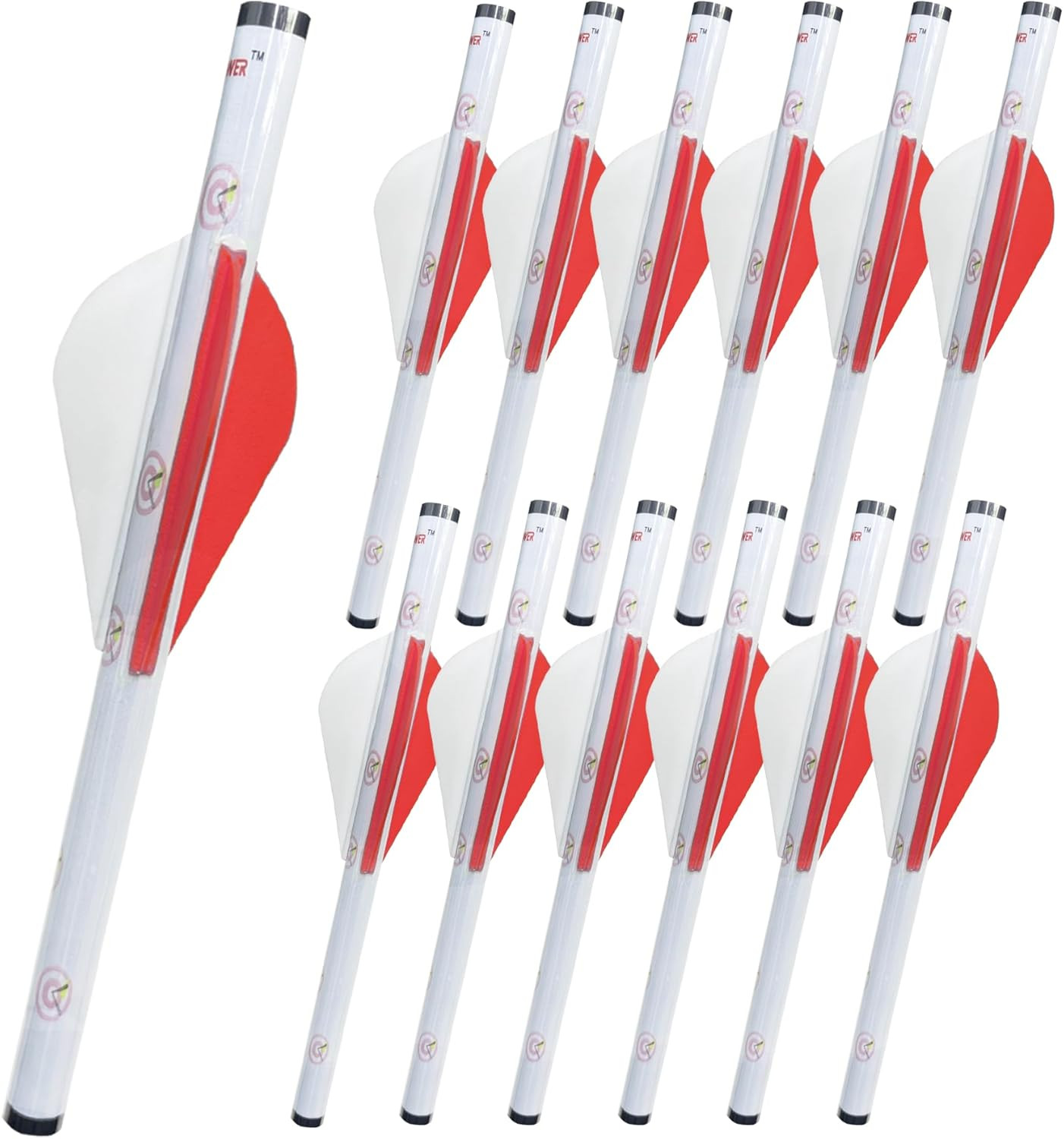 12pk Shrink Fletch 2" Vanes Universal Fit for Arrows Bolts Easy Install Wraps