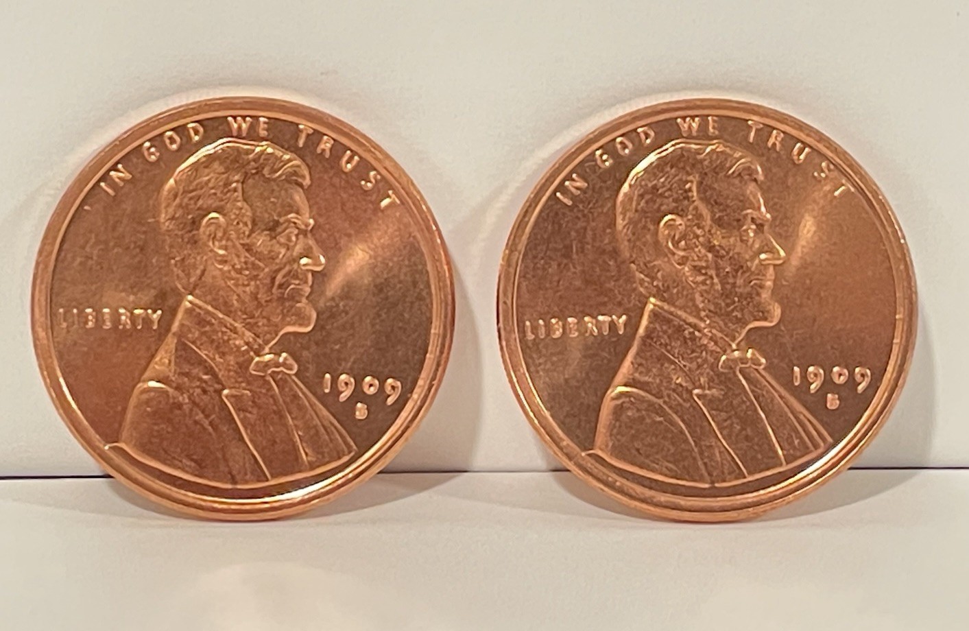 2 Qty 1 Oz Pure .999 Copper Rounds 1909 S VDB Lincoln Wheat Cent Commemorative