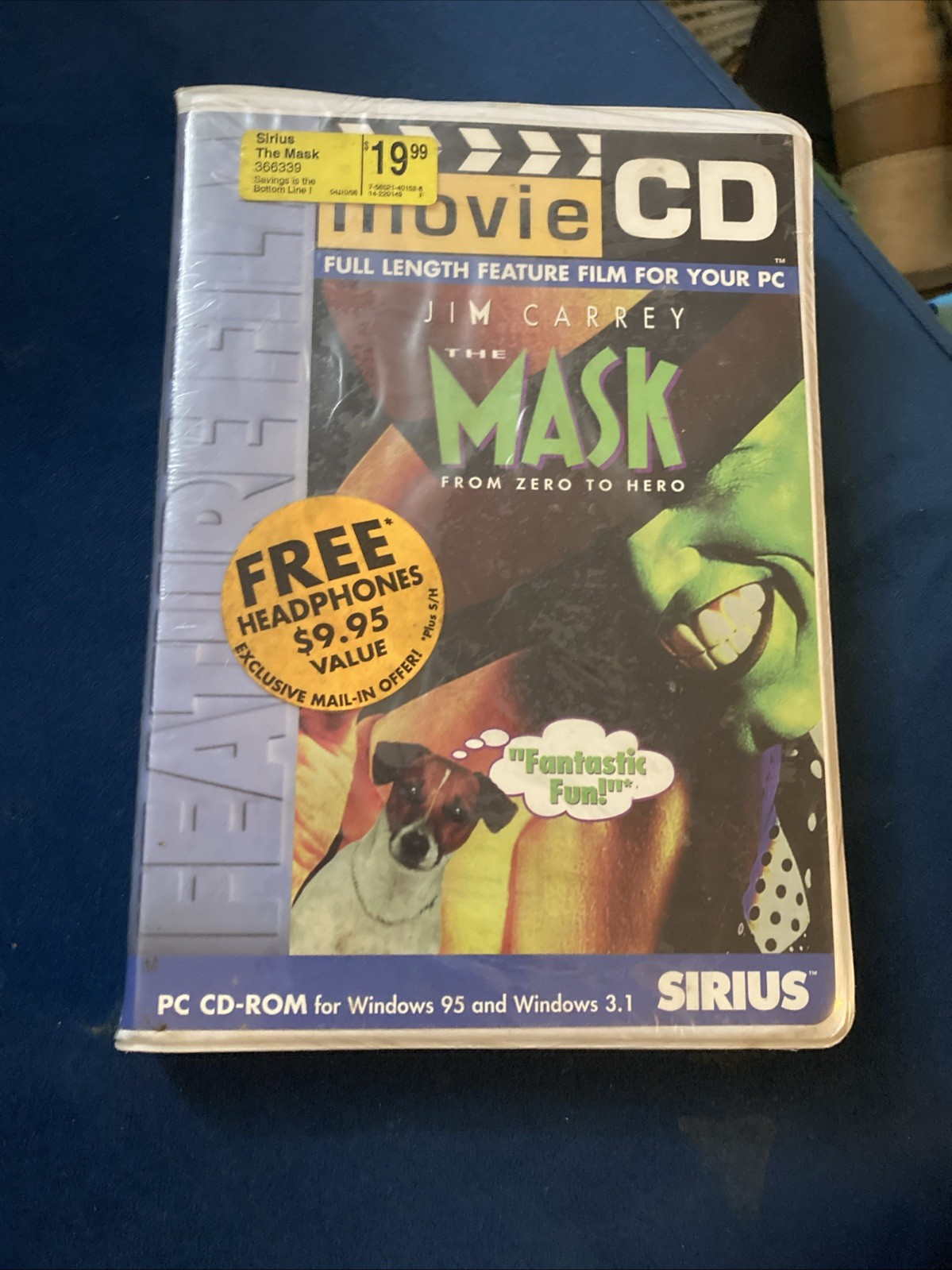 Vintage Movie - Jim Carrey THE MASK PC CD-ROM for Windows 95 * SEALED NEW