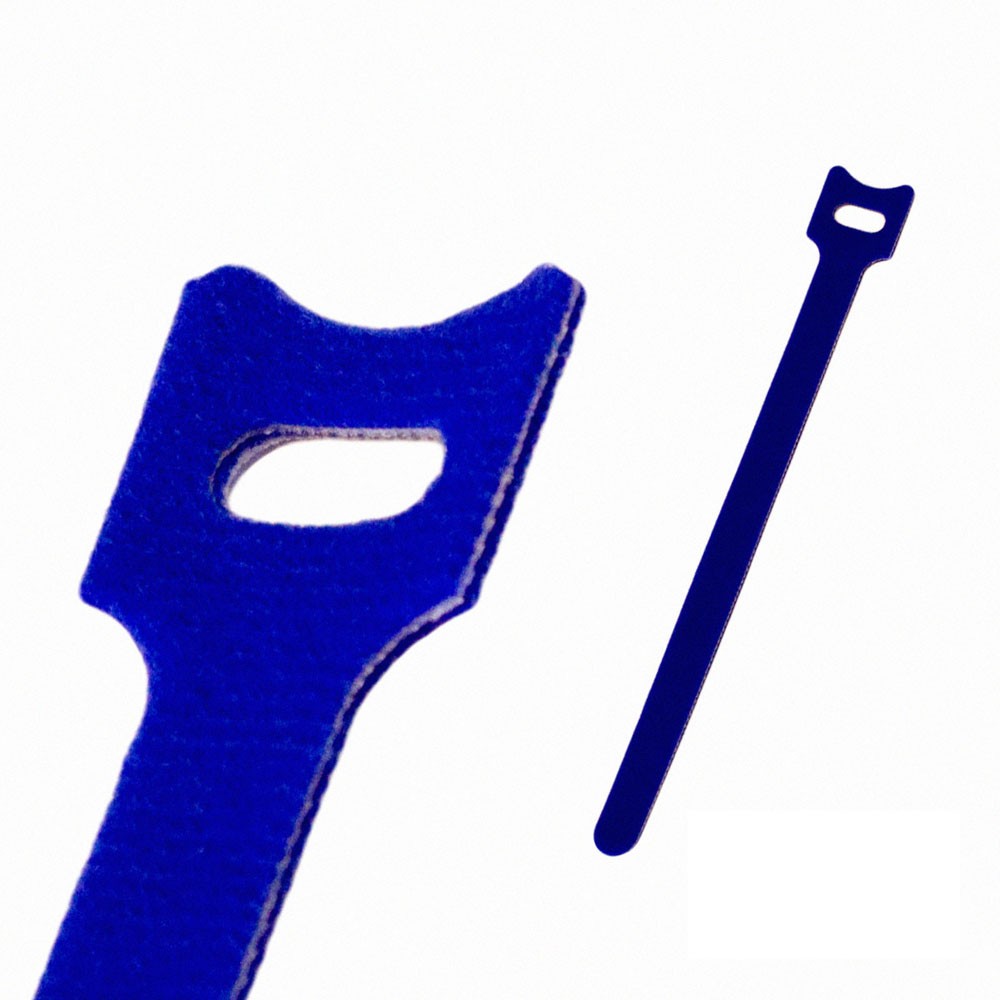 8 Inch Hook and Loop Reusable Strap Cable Cord Wire Ties 50 Pack Blue