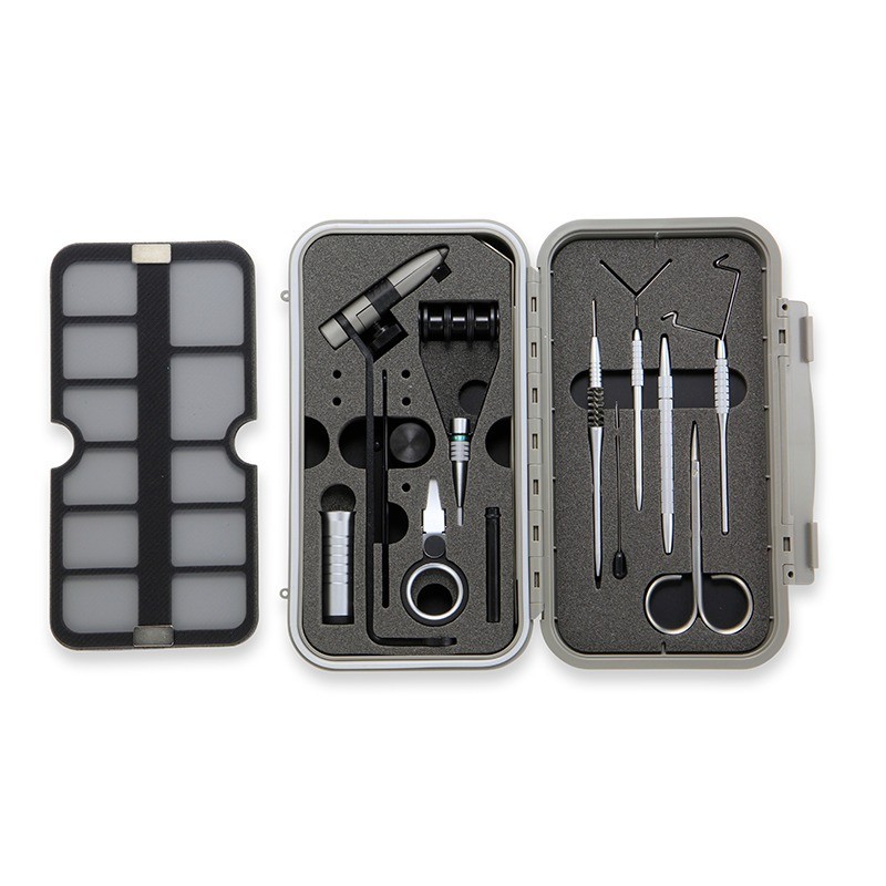 C And F Design CFT-1000 Marco Polo Fly Tying Vise System Tool Kit Waterproof Box