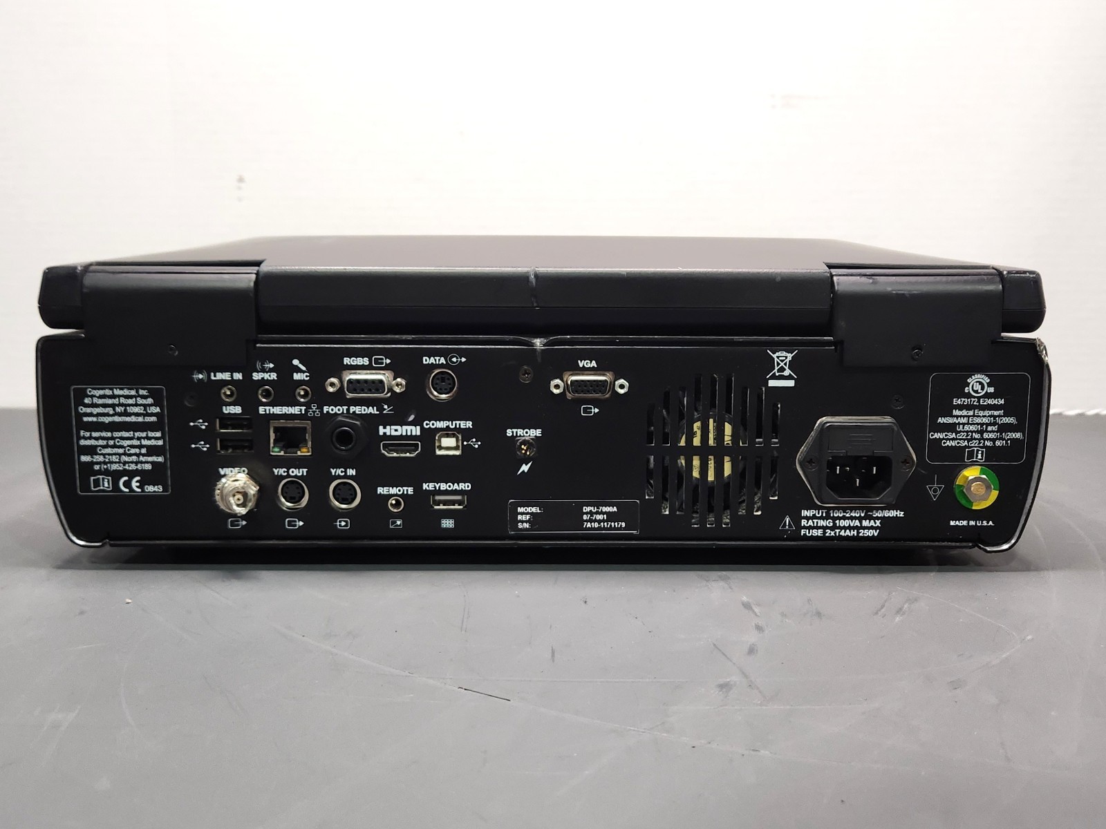 Vision Sciences DPU-7000A Video Processor Control 07-7001 No OS Power Tested